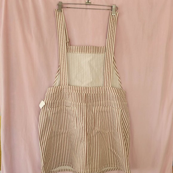 Striped Overall Dress - Picture 5 of 7